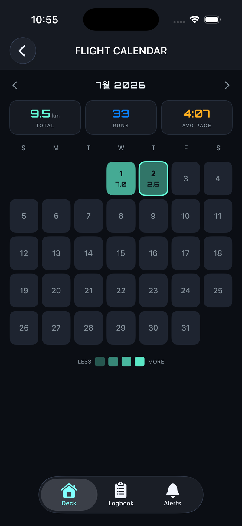 FLIGHT CALENDAR