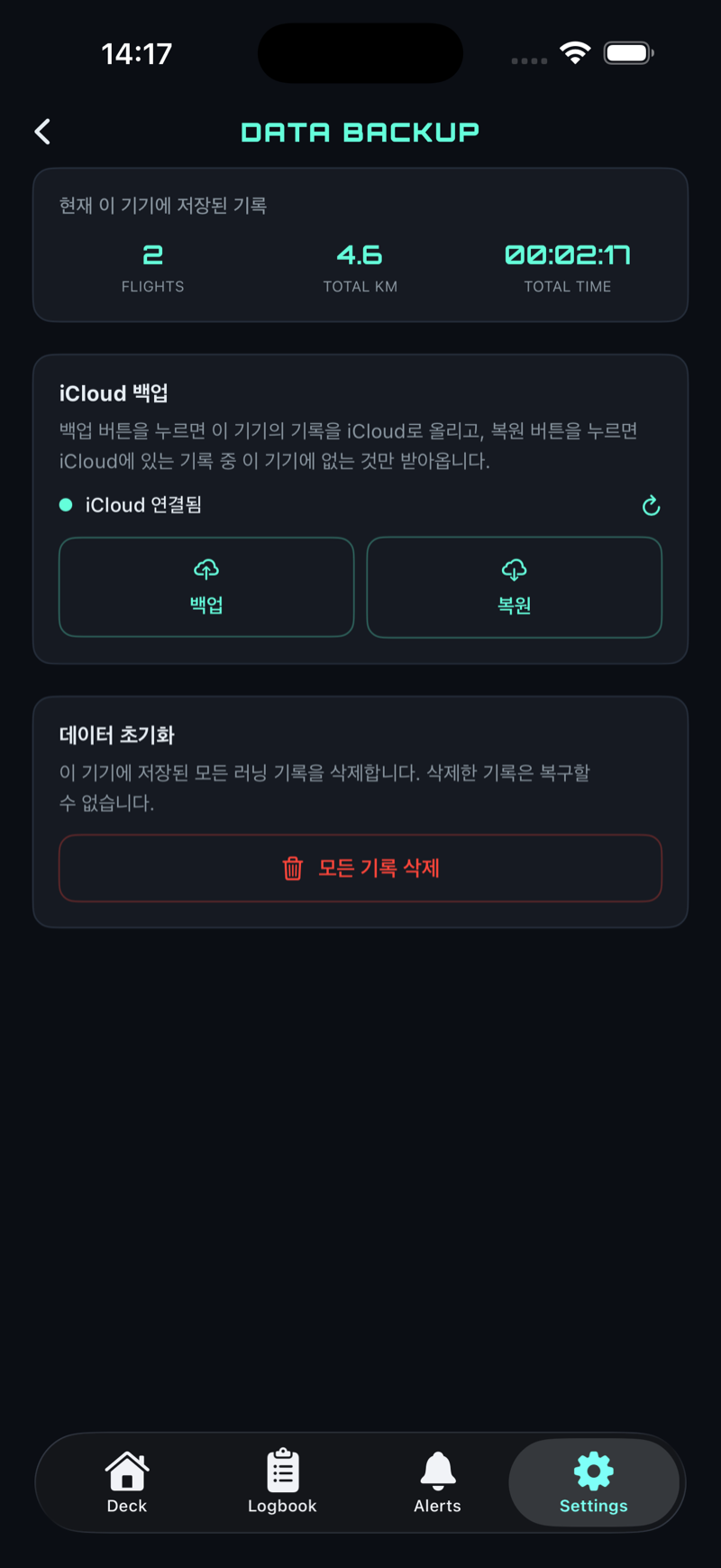DATA BACKUP · CloudKit